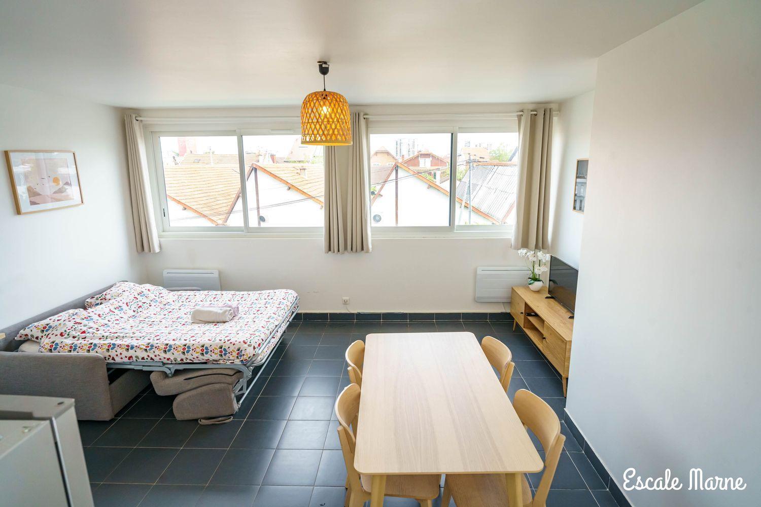 Escale-Marne Fr - 101 - Free Parking - Free Luggage Storage - All Equipped - Linen Included - Washing Machine - Luxury Eve Sleep Mattress 160X200 - 10Mn Walk Metro 8 - Rer A - Panoramic View - From 1 To 4 Guests Maisons-Alfort Exterior foto