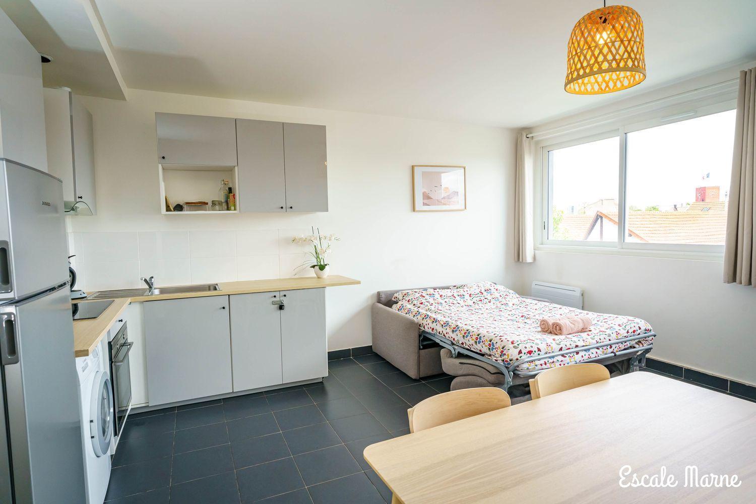 Escale-Marne Fr - 101 - Free Parking - Free Luggage Storage - All Equipped - Linen Included - Washing Machine - Luxury Eve Sleep Mattress 160X200 - 10Mn Walk Metro 8 - Rer A - Panoramic View - From 1 To 4 Guests Maisons-Alfort Exterior foto